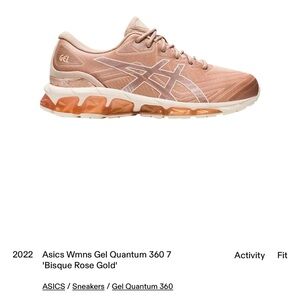 ASICS Women's Gel Quantum 360 7 Bisque Rose Gold Sneakers size 10.5